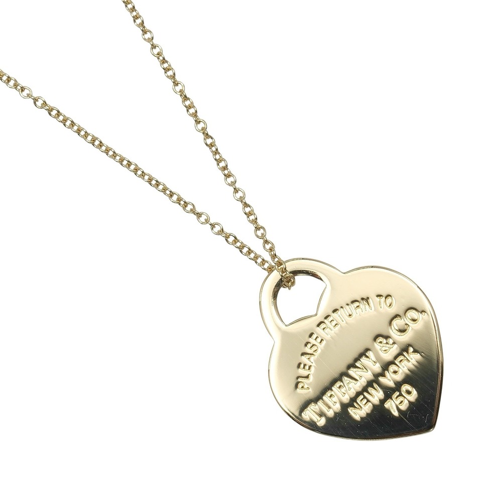 Tiffany Return to Tiffany Heart Necklace Yellow Gold